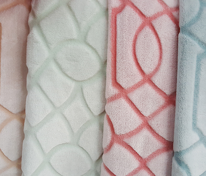 珊瑚、法蘭絨背印、剪花系列